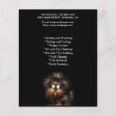 Hundefeld personalisierter Flyer (Hinten)