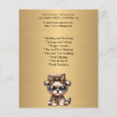 Hundefeld personalisierter Flyer (Hinten)