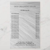 Hundefeld personalisierter Flyer (Hinten)