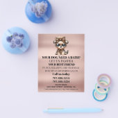 Hundefeld personalisierter Flyer (Einzeln)