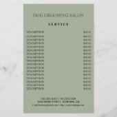 Hundefeld personalisierter Flyer (Hinten)