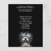 Hundefeld personalisierter Flyer (Hinten)