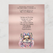 Hundefeld personalisierter Flyer (Hinten)