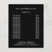 Hundefeld personalisierter Flyer (Hinten)