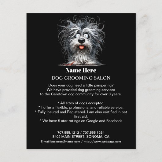 Hundefeld personalisierter Flyer (Vorne)