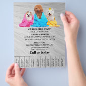 Hundefeld personalisierter Flyer (Hand)