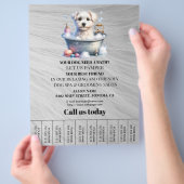 Hundefeld personalisierter Flyer (Hand)