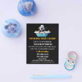 Hundefeld personalisierter Flyer (Einzeln)
