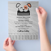 Hundefeld personalisierter Flyer (Hand)