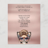 Hundefeld personalisierter Flyer (Hinten)