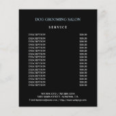 Hundefeld personalisierter Flyer (Hinten)