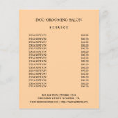 Hundefeld personalisierter Flyer (Hinten)