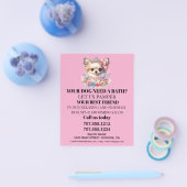 Hundefeld personalisierter Flyer (Einzeln)