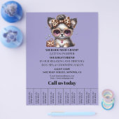 Hundefeld personalisierter Flyer (Einzeln)