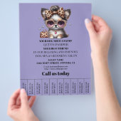 Hundefeld personalisierter Flyer (Hand)