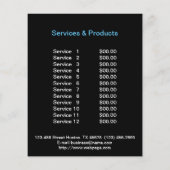 Hundefeld personalisierter Flyer (Hinten)