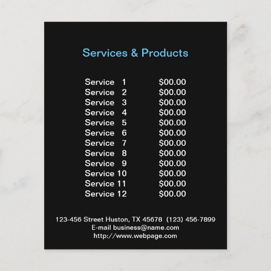 Hundefeld personalisierter Flyer (Hinten)