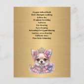Hundefeld personalisierter Flyer (Hinten)