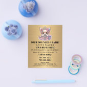 Hundefeld personalisierter Flyer (Einzeln)