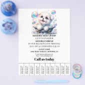 Hundefeld personalisierter Flyer (Einzeln)