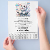 Hundefeld personalisierter Flyer (Hand)