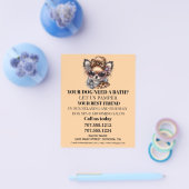 Hundefeld personalisierter Flyer (Einzeln)