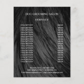 Hundefeld personalisierter Flyer (Hinten)