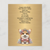 Hundefeld personalisierter Flyer (Hinten)