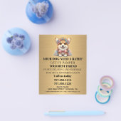 Hundefeld personalisierter Flyer (Einzeln)