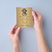 Hundefeld personalisierter Flyer (Gruppe)