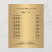 Hundefeld personalisierter Flyer (Hinten)