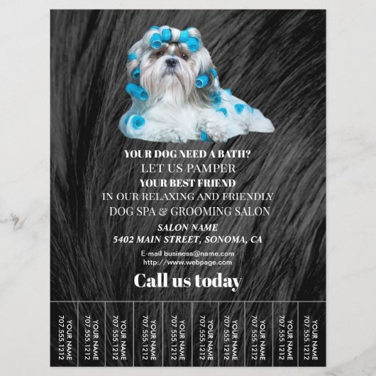 Hundefeld personalisierter Flyer (Vorne)