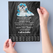 Hundefeld personalisierter Flyer (Hand)