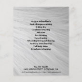 Hundefeld personalisierter Flyer (Hinten)