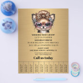 Hundefeld personalisierter Flyer (Einzeln)