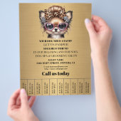 Hundefeld personalisierter Flyer (Hand)