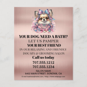Hundefeld personalisierter Flyer