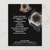 Hundefeld personalisierter Flyer (Hinten)