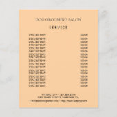 Hundefeld personalisierter Flyer (Hinten)