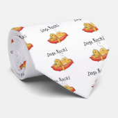 Hundefelsen-T-Shirts und Geschenke Krawatte (Gerollt)
