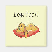 Hundefelsen-T-Shirts und Geschenke Magnet (Vorne)