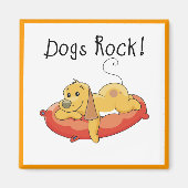 Hundefelsen-T-Shirts und Geschenke Magnet (Vorne)