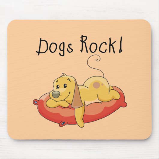 Hundefelsen-T-Shirts und Geschenke Mousepad (Vorne)