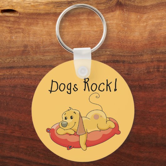 Hundefelsen-T-Shirts und Geschenke Schlüsselanhänger (Vorderseite)