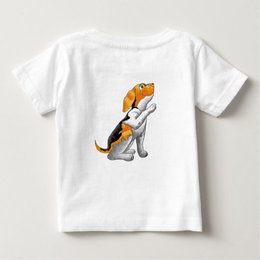 Hundefernrohr Baby T-shirt (Rückseite)