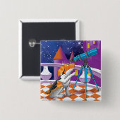 Hundefernrohr Button (Vorne & Hinten)