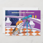 Hundefernrohr Einladung (Vorderseite)