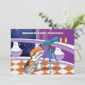 Hundefernrohr Einladung (Stehend Vorderseite)