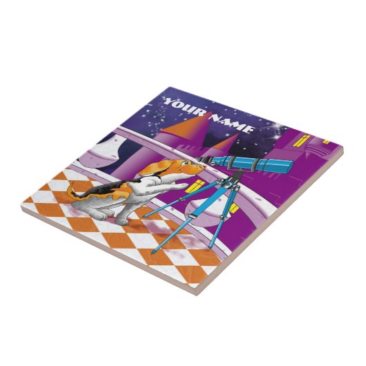 Hundefernrohr Fliese (Seite)