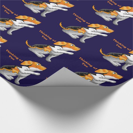 Hundefernrohr Geschenkpapier (Ecke)